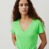 New American Vintage T-Shirt Femme Jacksonville Vert Fluo