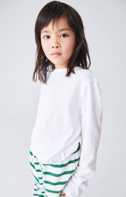 New American Vintage T-Shirt Enfant Devon Blanc