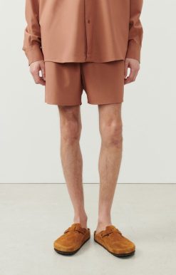 Hot American Vintage Short Homme Kabird Creme De Marron