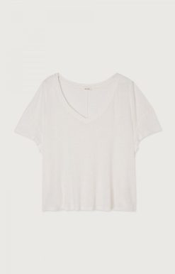 Online American Vintage T-Shirt Femme Pobsbury Blanc