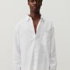 Clearance American Vintage Chemise Homme Iskorow Blanc