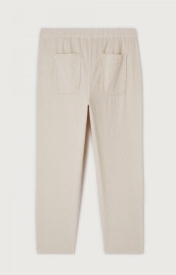 Online American Vintage Pantalon Homme Padow Ecru Vintage