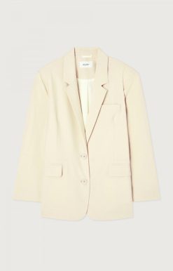 Hot American Vintage Blazer Femme Kabird Ecru