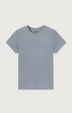 New American Vintage T-Shirt Enfant Devon Bleu Gris Vintage