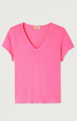 Best American Vintage T-Shirt Femme Sonoma Pink Acide Fluo