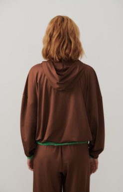 New American Vintage Sweat Femme Apatown Brune