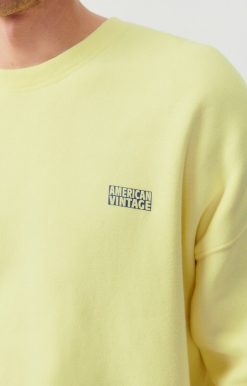 Best American Vintage Sweat Homme Izubird Lemon Curd Vintage