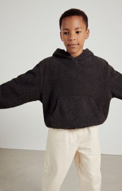 Online American Vintage Sweat Enfant Bobypark Anthracite Chine