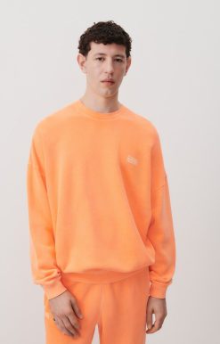 Wholesale American Vintage Sweat Homme Izubird Nefle Fluo