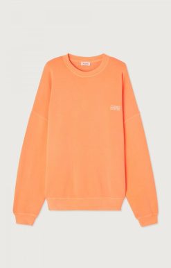 Wholesale American Vintage Sweat Homme Izubird Nefle Fluo