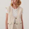 Clearance American Vintage Veste Femme Tineborow Ecru