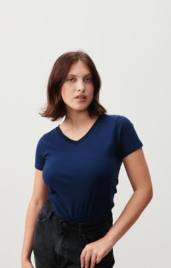 New American Vintage T-Shirt Femme Gamipy Navy