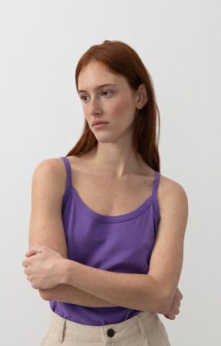 New American Vintage Debardeur Femme Gamipy Violet