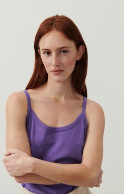 New American Vintage Debardeur Femme Gamipy Violet