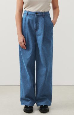 Online American Vintage Pantalon Femme Faow Blue