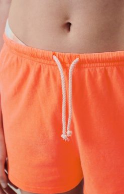 Wholesale American Vintage Short Femme Lopintale Orange Fluo