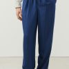 Hot American Vintage Pantalon Homme Okyrow Navy Raye