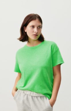 Online American Vintage T-Shirt Femme Sonoma Perruche Fluo