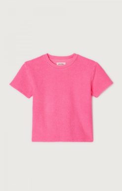 Wholesale American Vintage T-Shirt Enfant Bobypark Pink Acide Fluo