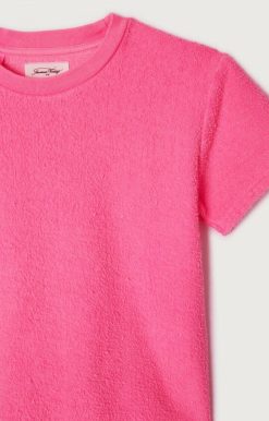 Wholesale American Vintage T-Shirt Enfant Bobypark Pink Acide Fluo