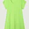 Hot American Vintage Robe Femme Lopintale Pomme Fluo