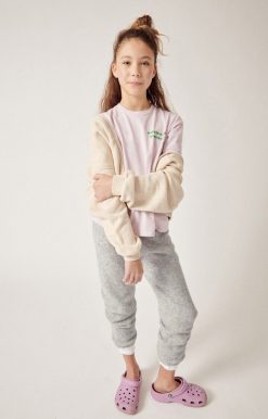 Hot American Vintage Sweat Enfant Itonay Ecru Chine