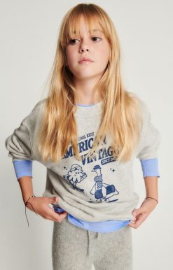 Wholesale American Vintage Sweat Enfant Kodytown Mildred Polaire Chine