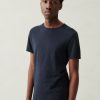 Clearance American Vintage T-Shirt Homme Bysapick Navy