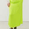 New American Vintage Jupe Femme Widland Jaune Fluo