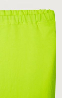 New American Vintage Jupe Femme Widland Jaune Fluo