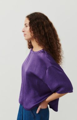 Wholesale American Vintage Top Femme Widland Neon Purple