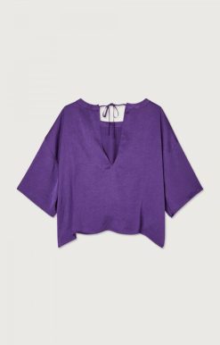 Wholesale American Vintage Top Femme Widland Neon Purple