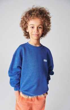 Best American Vintage Sweat Enfant Doven Bleu Roi Surteint