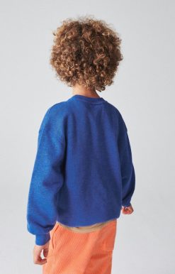 Best American Vintage Sweat Enfant Doven Bleu Roi Surteint