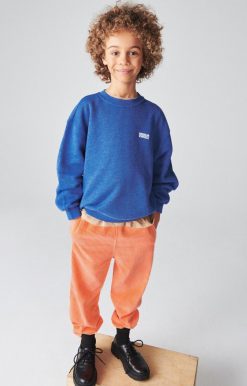 Best American Vintage Sweat Enfant Doven Bleu Roi Surteint