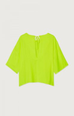 New American Vintage Top Femme Widland Jaune Fluo