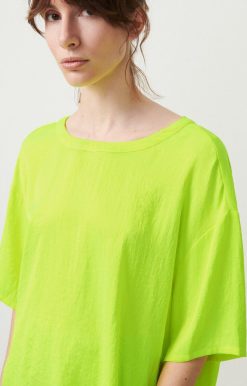 New American Vintage Top Femme Widland Jaune Fluo