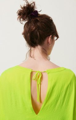 New American Vintage Top Femme Widland Jaune Fluo