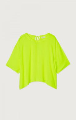 New American Vintage Top Femme Widland Jaune Fluo