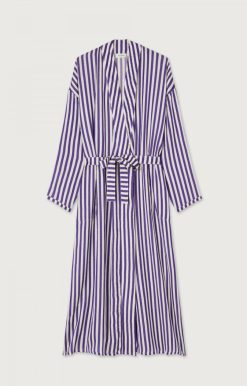 Online American Vintage Veste Femme Shaning Rayures Violettes