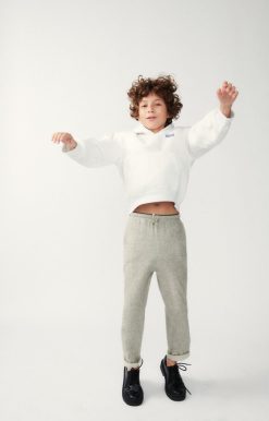 New American Vintage Jogging Enfant Ruzy Gris Clair Chine