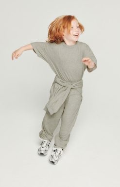 New American Vintage Jogging Enfant Ruzy Gris Clair Chine