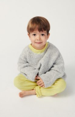 New American Vintage Pull Enfant Zolly Gris Chine