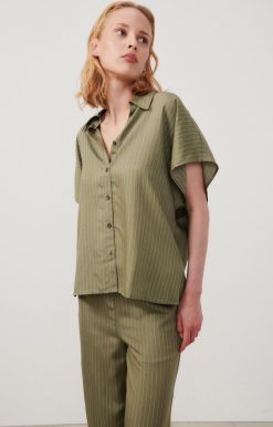 New American Vintage Chemise Femme Okyrow Olive Raye