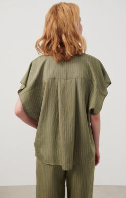 New American Vintage Chemise Femme Okyrow Olive Raye