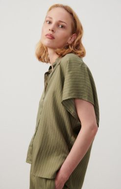 New American Vintage Chemise Femme Okyrow Olive Raye