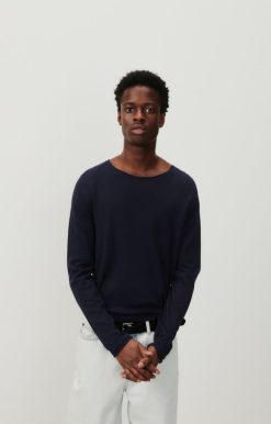 Clearance American Vintage Pull Homme Marcel Navy