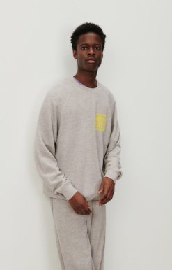 Online American Vintage Sweat Homme Zofbay Gris Chine