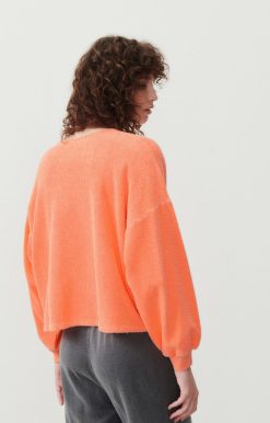 Hot American Vintage Sweat Femme Bobypark Feu Fluo