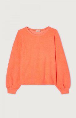 Hot American Vintage Sweat Femme Bobypark Feu Fluo